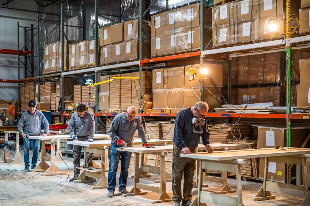 Inside look at Darpet's warehouse in Franklin Park, IL, capturing the bustling activity and core operations for brand marketing