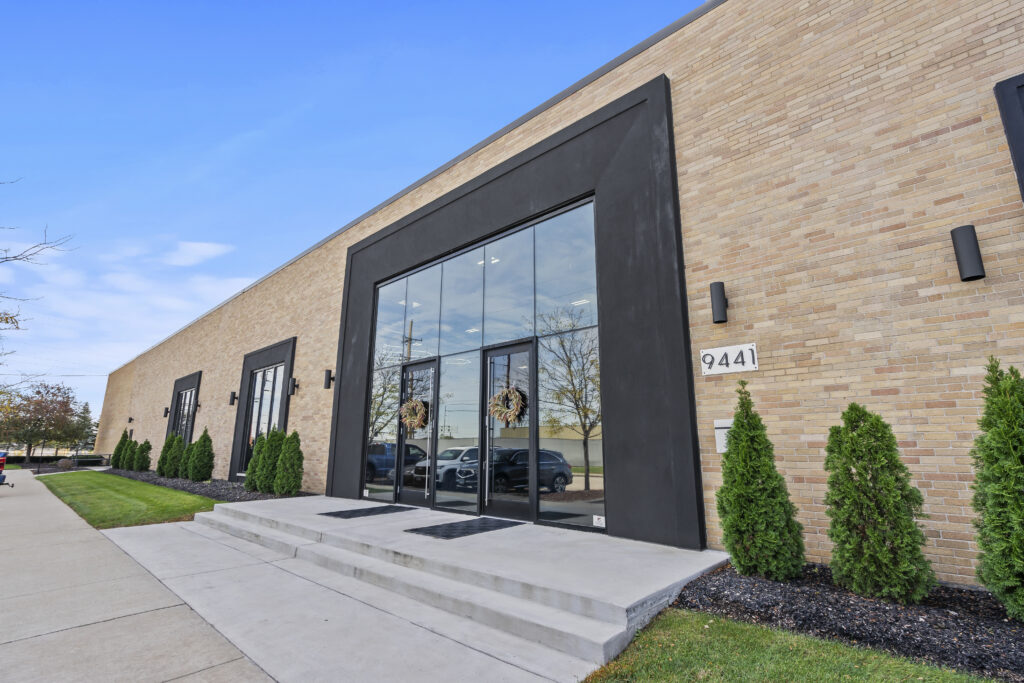 Exterior view of Darpet's headquarters in Franklin Park, IL, representing the professional facade and brand identity